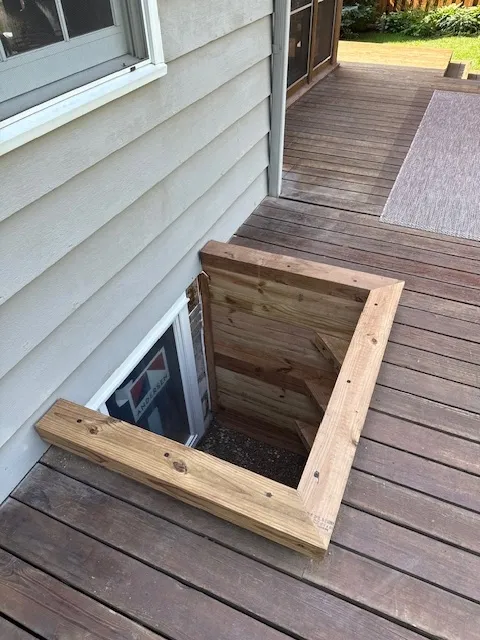 Egress window installation by All Good Egress
